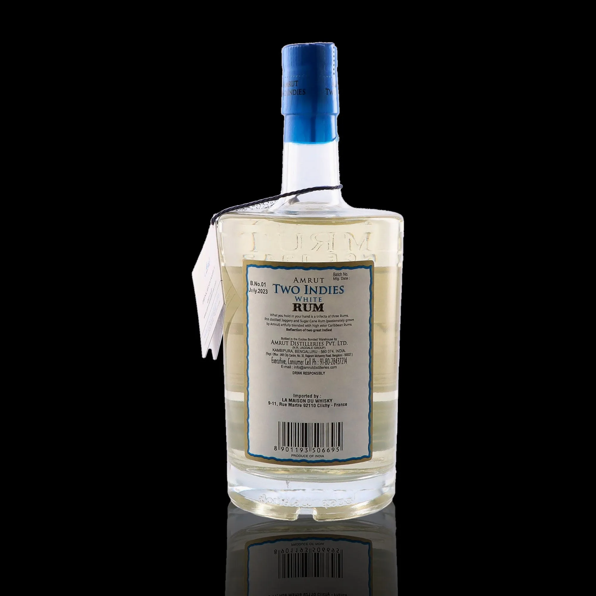 AMRUT - Two Indies White Rum - 40% - Image 3