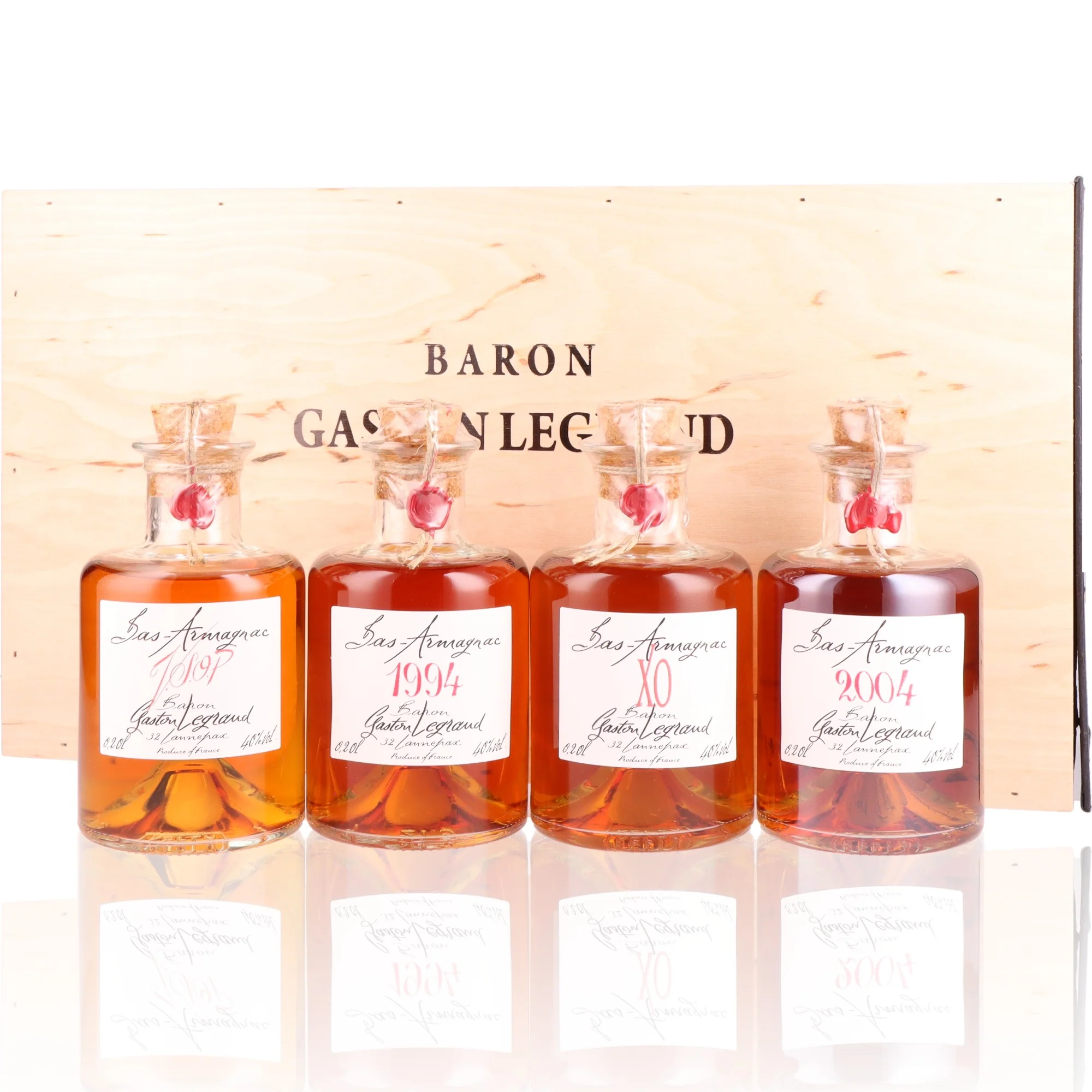 BARON GASTON LEGRAND - Flacons Apotheker VSOP / XO / 1995 / 2005 - 40%