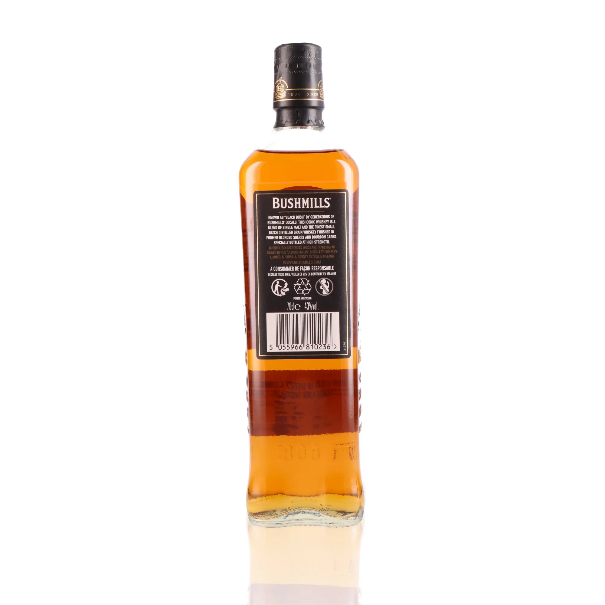 BUSHMILLS - Black Bush - 43% - Image 2
