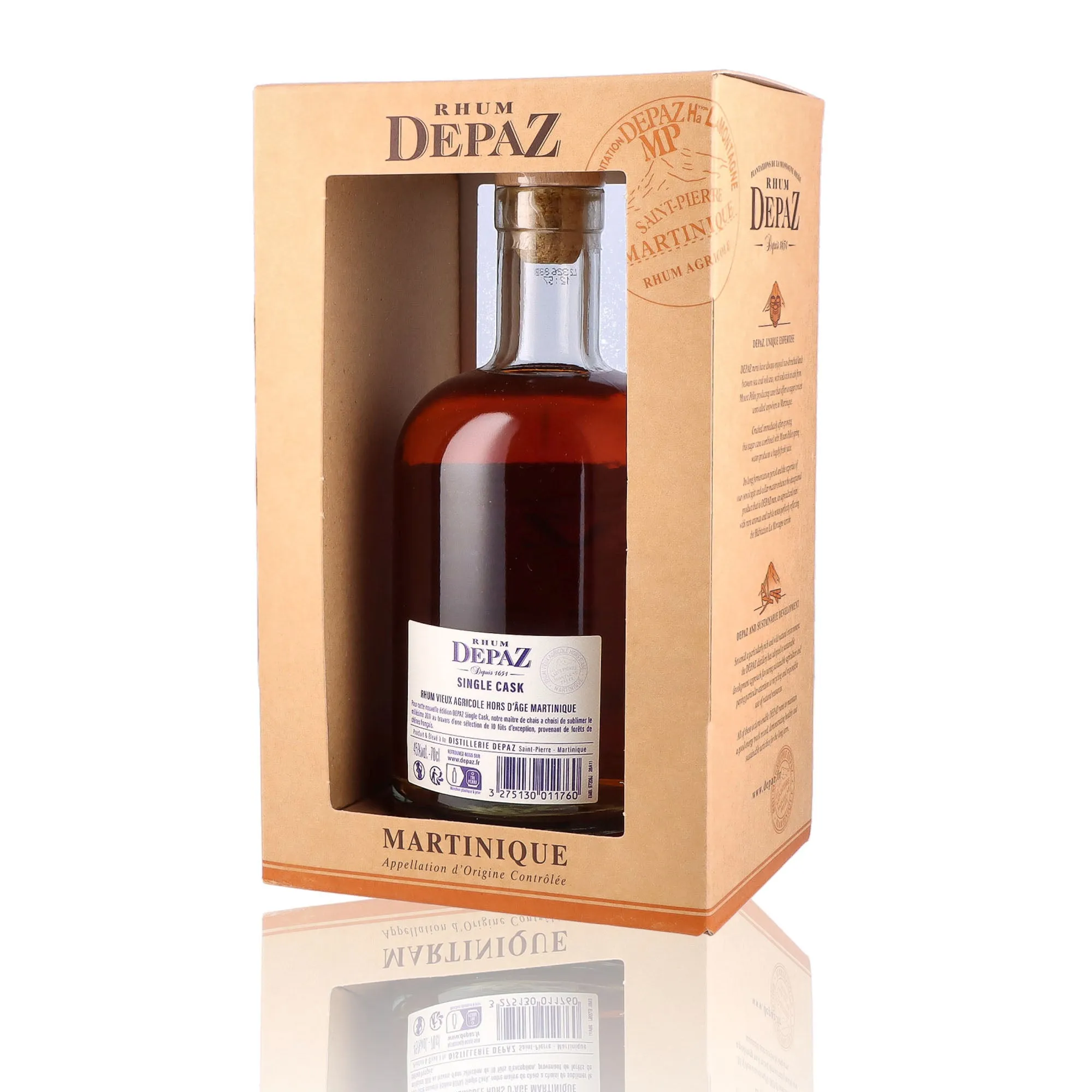 DEPAZ - Single Cask 2011 - 45% - Image 4