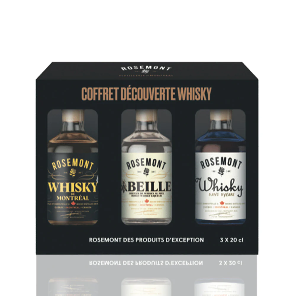 DISTILLERIE DE MONTREAL - Coffret Whisky 20cl - 45%