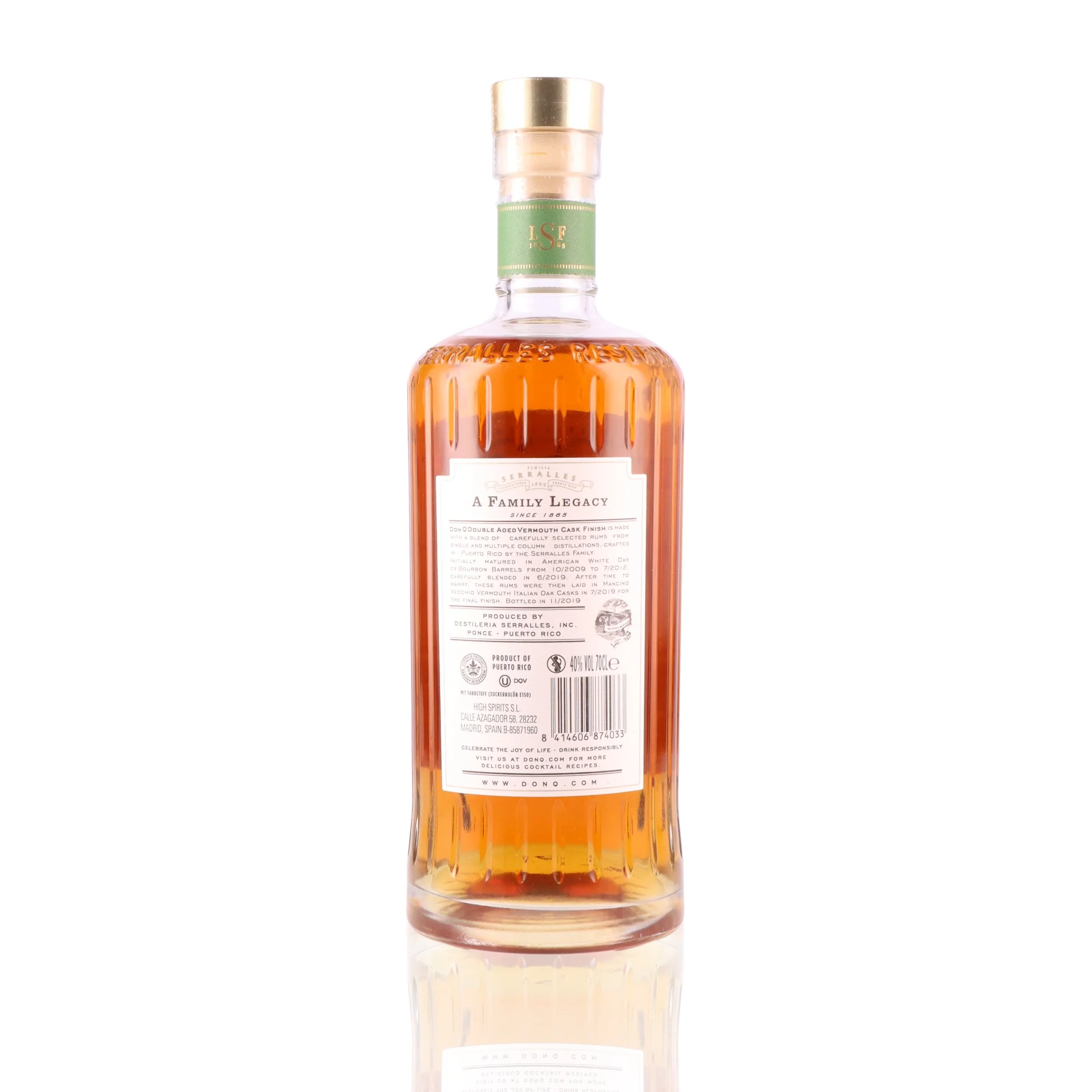 DON Q - Double Aged Vermouth Cask Finish - 40% - Image 2