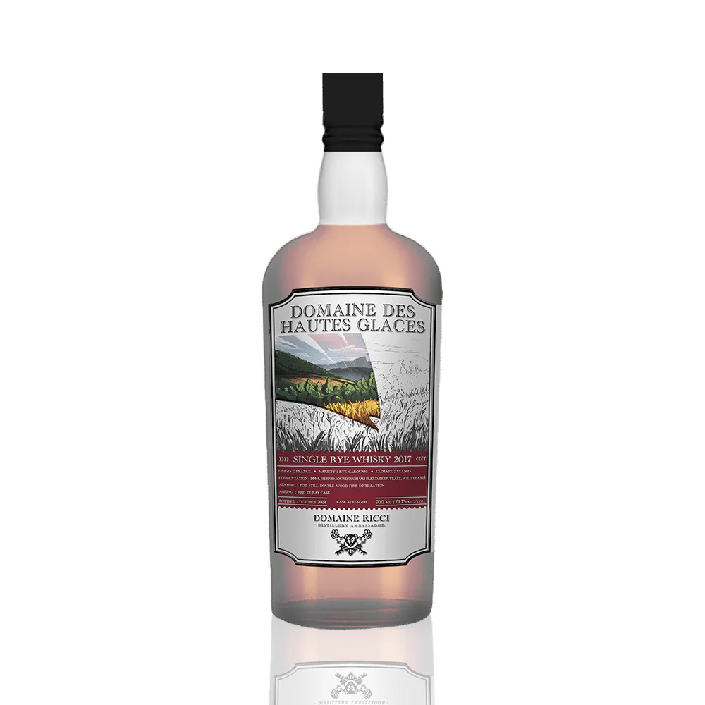 FAMILLE RICCI - Domaine des Hautes Glaces Single Rye Whisky 2017 - 61.7%