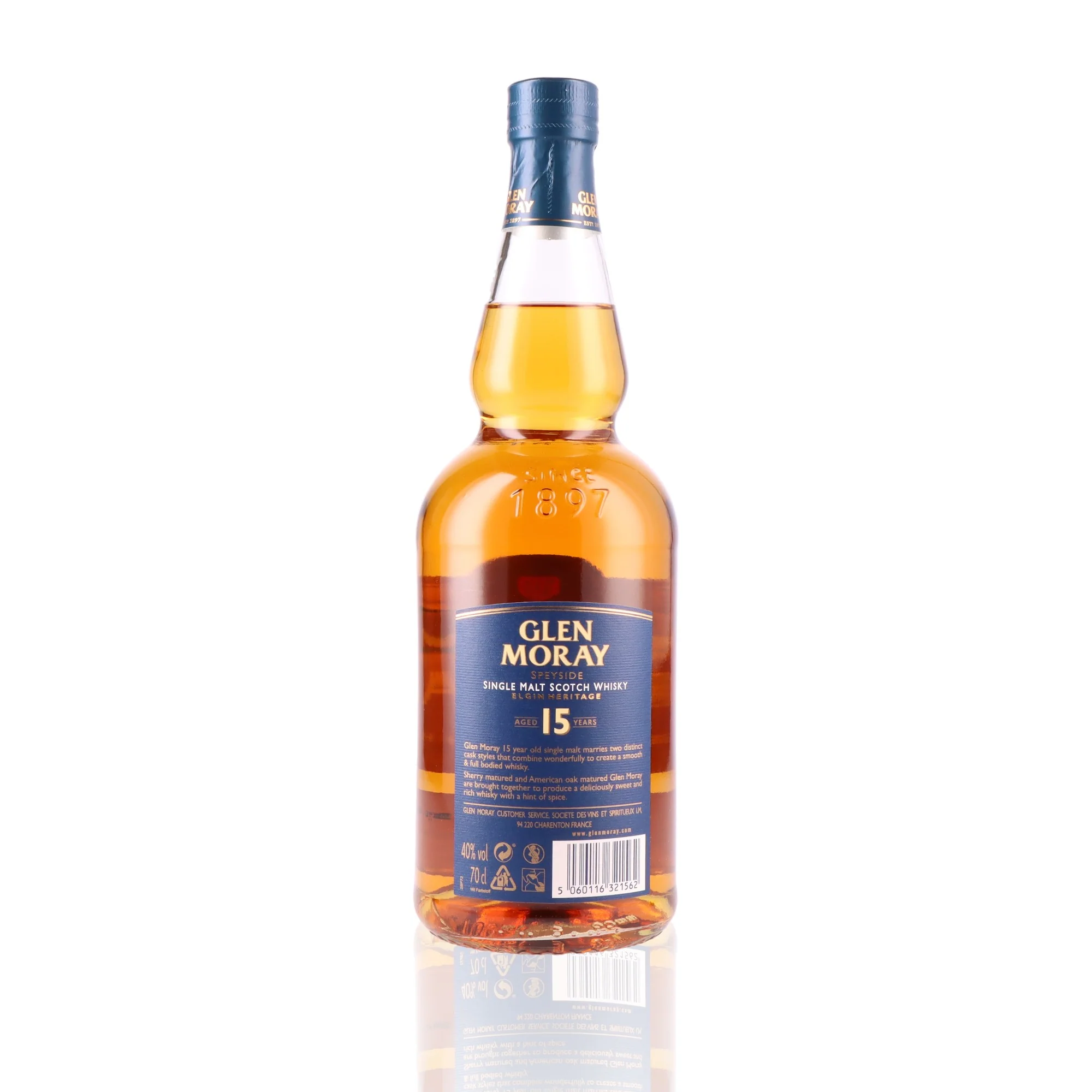 GLEN MORAY - 15 ans Elgin Heritage - 40% - Image 2