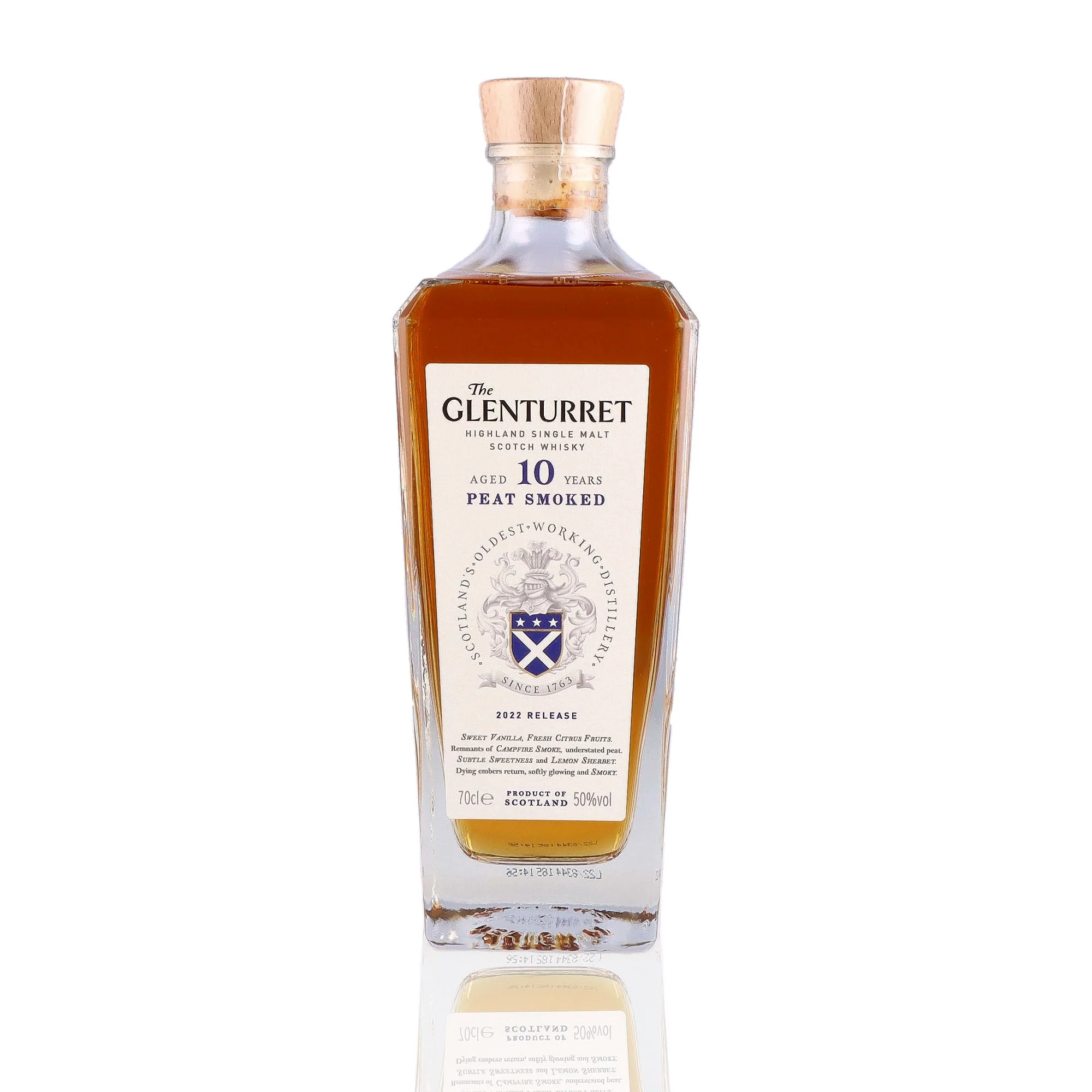 GLENTURRET - 10 ans Peat Smoked - 50%