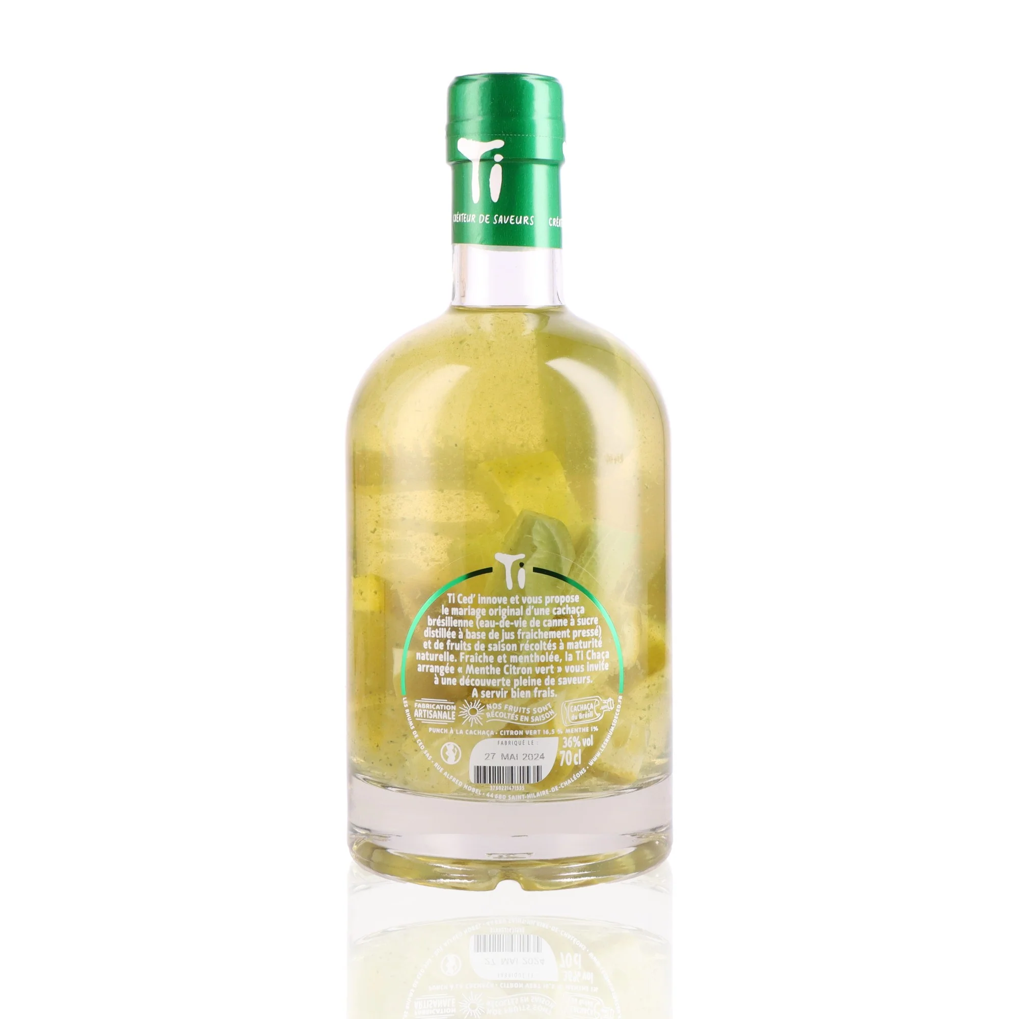 LES RHUMS DE CED' - Ti Chaça Menthe Citron Vert - 36% - Image 2