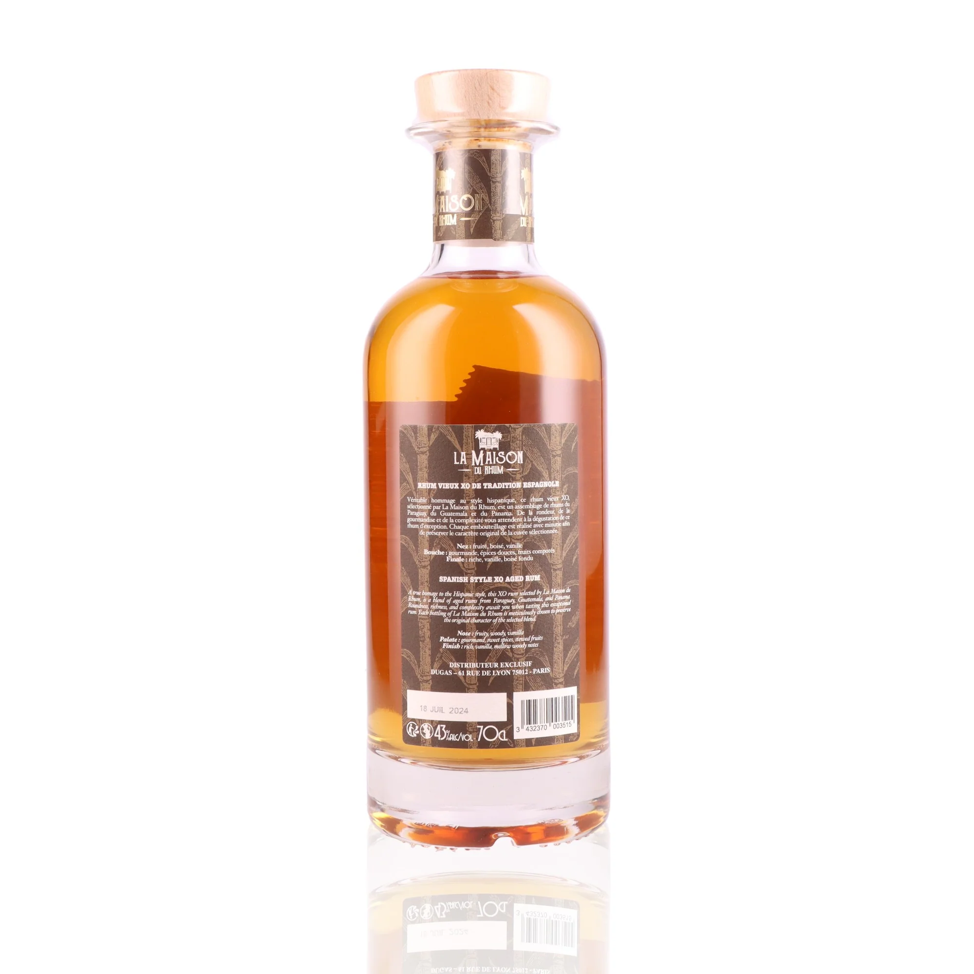MAISON DU RHUM - Tradition Espagnole XO - 43% - Image 2