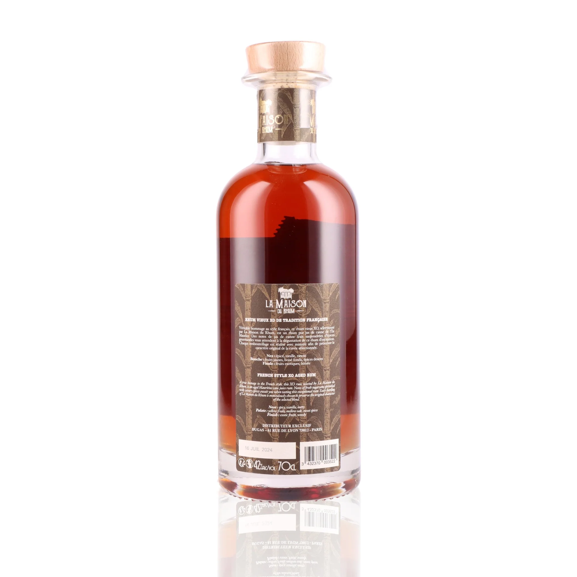 MAISON DU RHUM - Tradition Française XO - 42% - Image 2