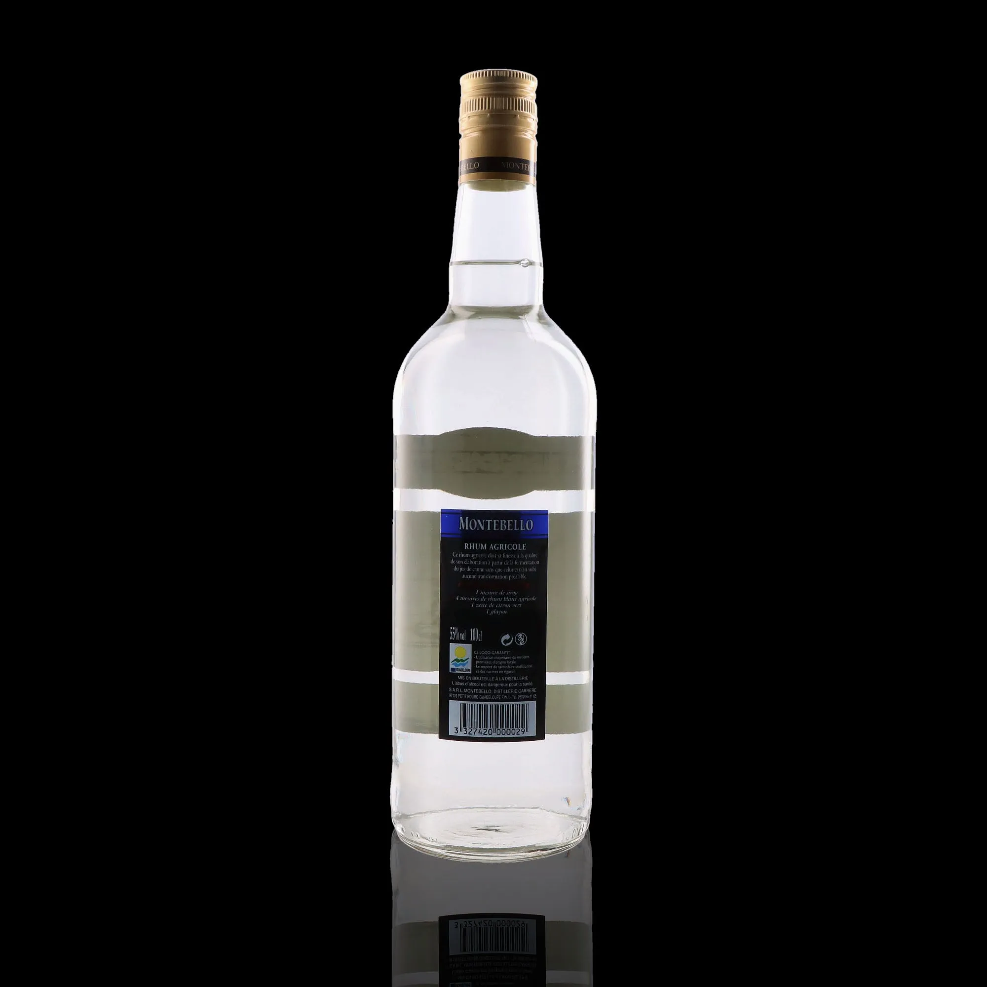 MONTEBELLO - Rhum Blanc 1L - 55% - Image 3