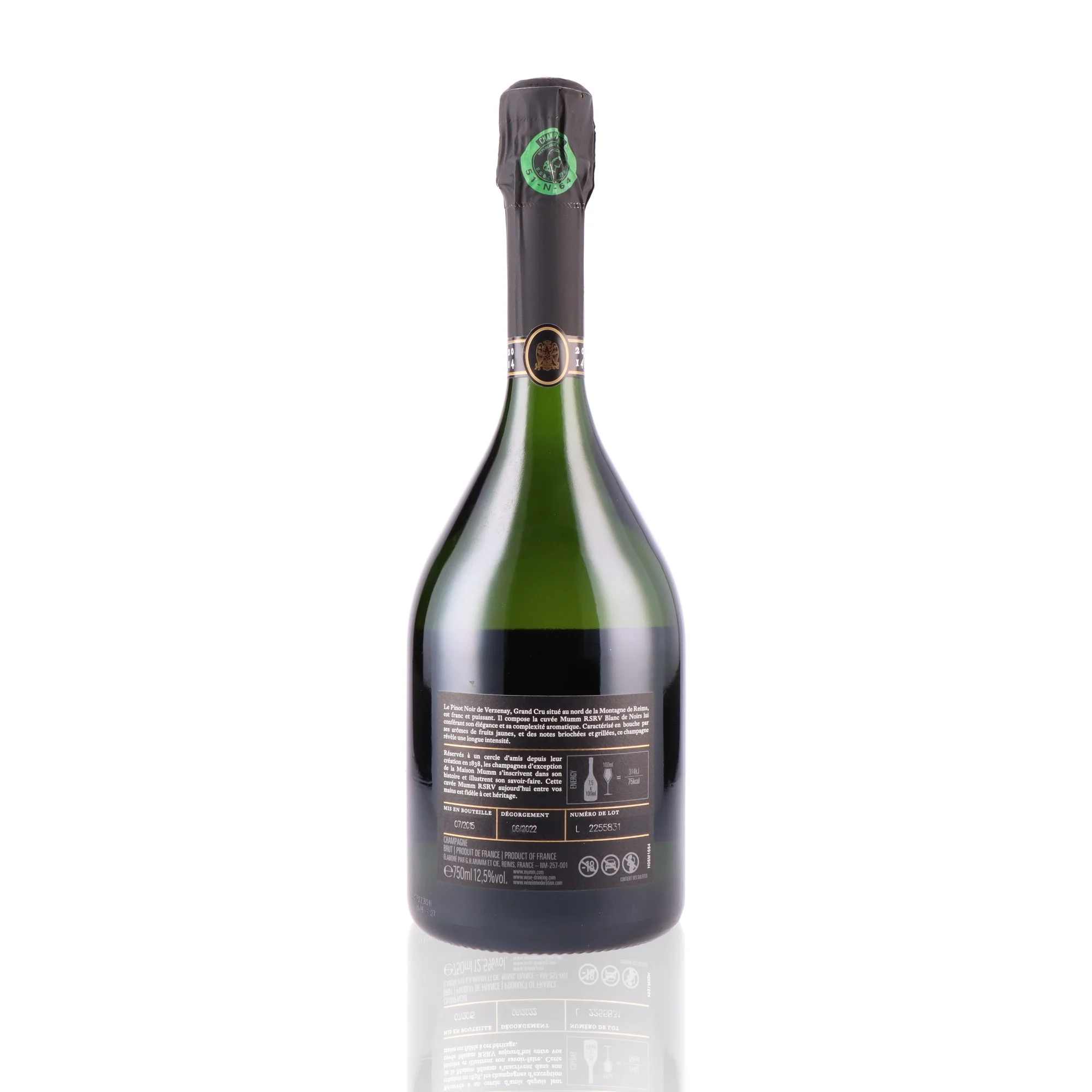 MUMM - Blanc de Noirs Millésimé - 12,5% - Image 2