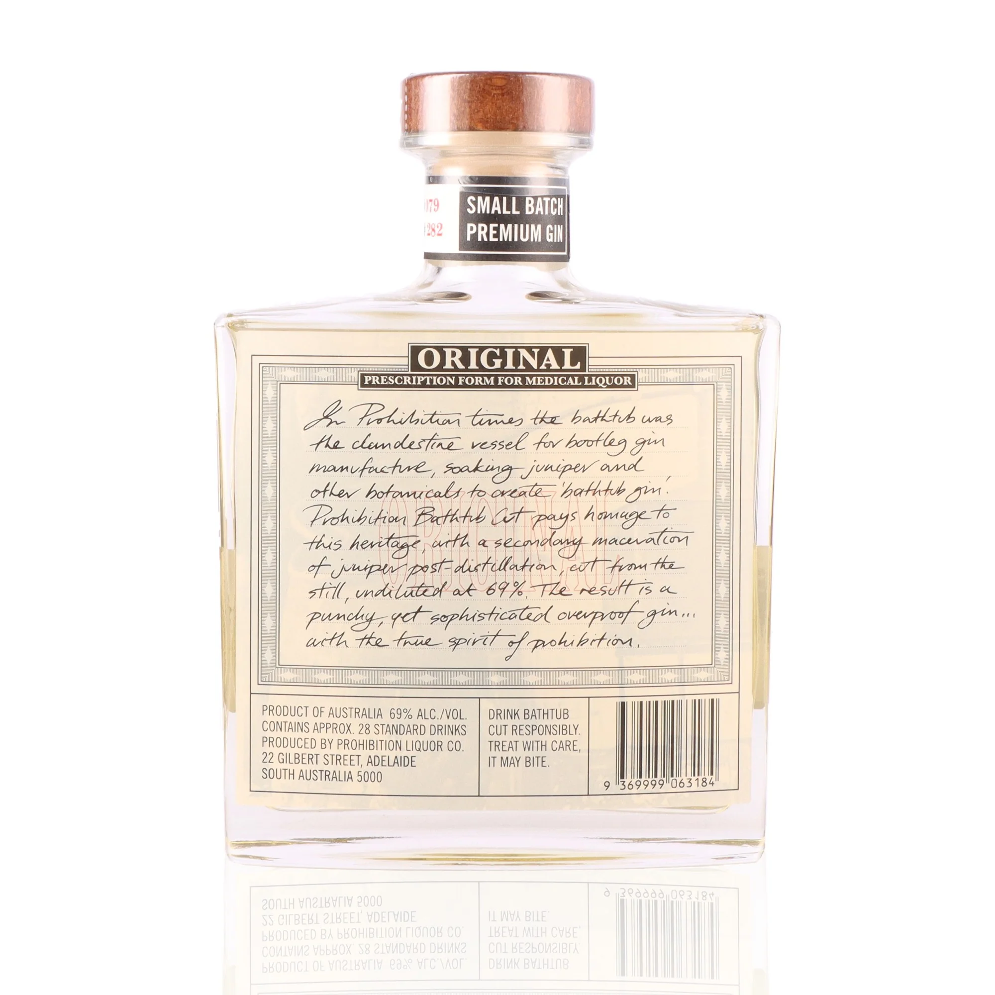 PROHIBITION - Bathtub Cut Gin - 69% - Image 2