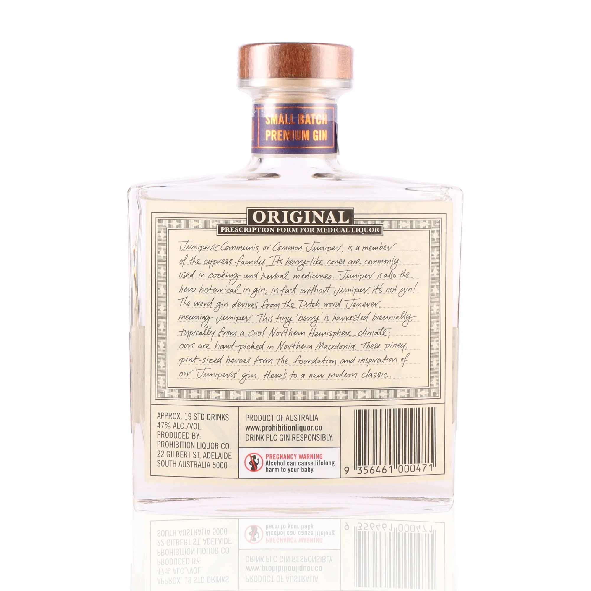 PROHIBITION - Juniperus Gin - 47% - Image 2