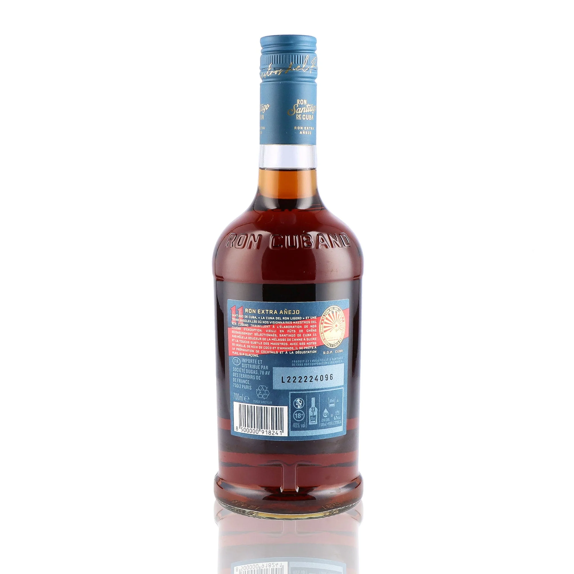 SANTIAGO DE CUBA - Extra Anejo 11 ans - 40% - Image 2