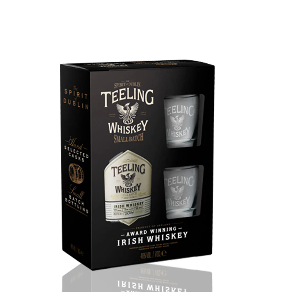 TEELING - Small batch blended whiskey coffret 2 verres - 46%