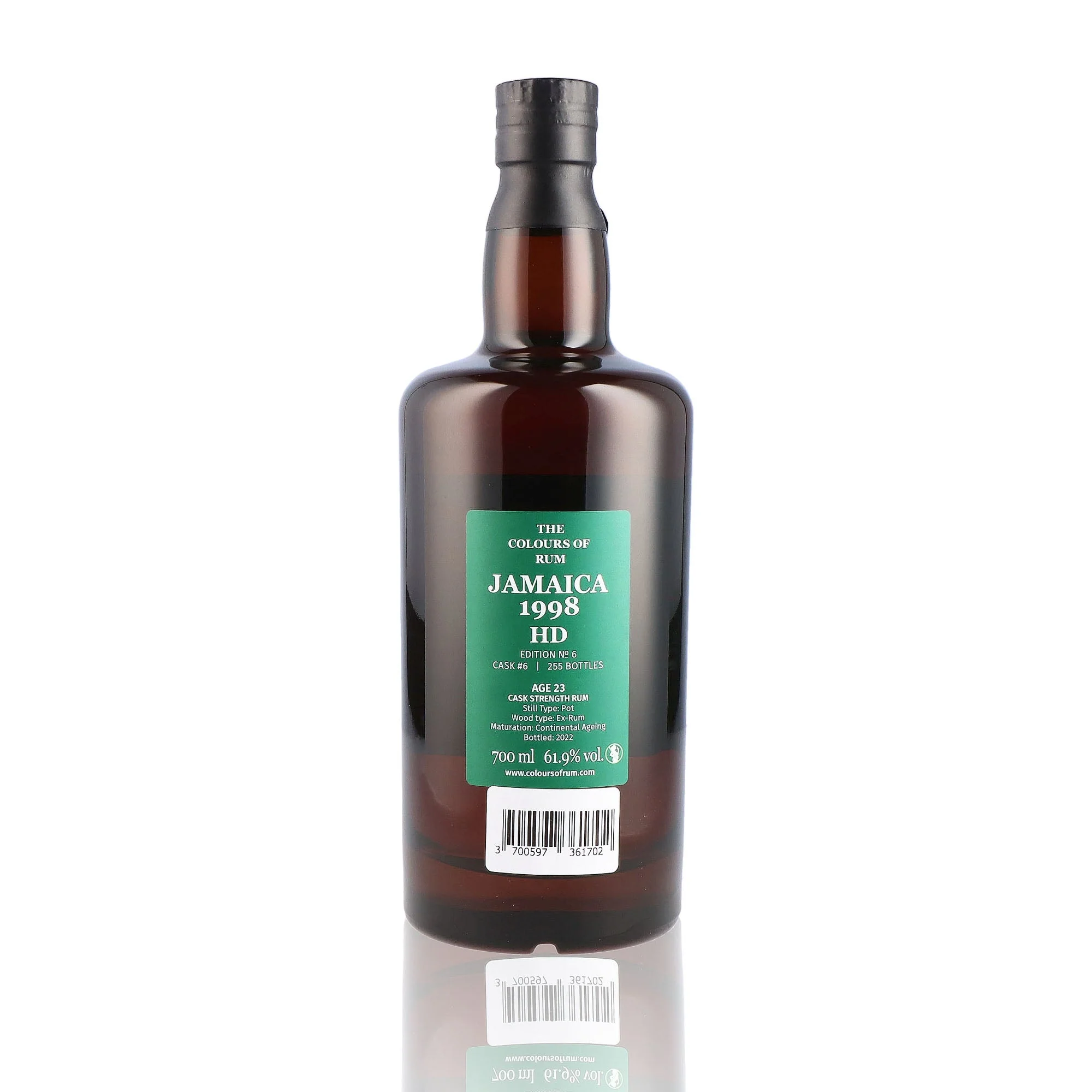 THE COLOUR OF RUM - Jamaica Edition No 6 23 ans 1998 W.S - 61,9% - Image 2