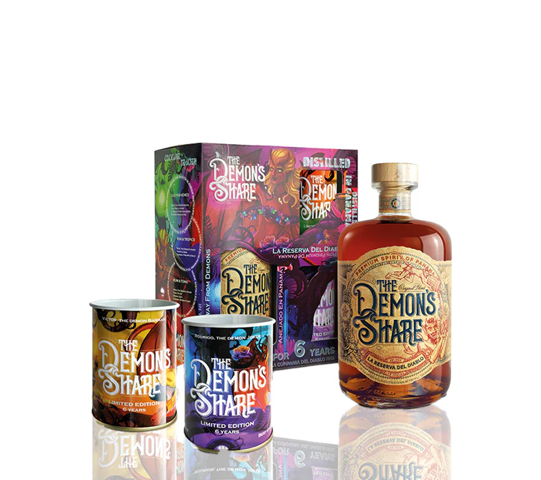 THE DEMON'S SHARE - La Reserva del Diablo – The Demon’s Share 6 Years Old + 2 verres - 40%