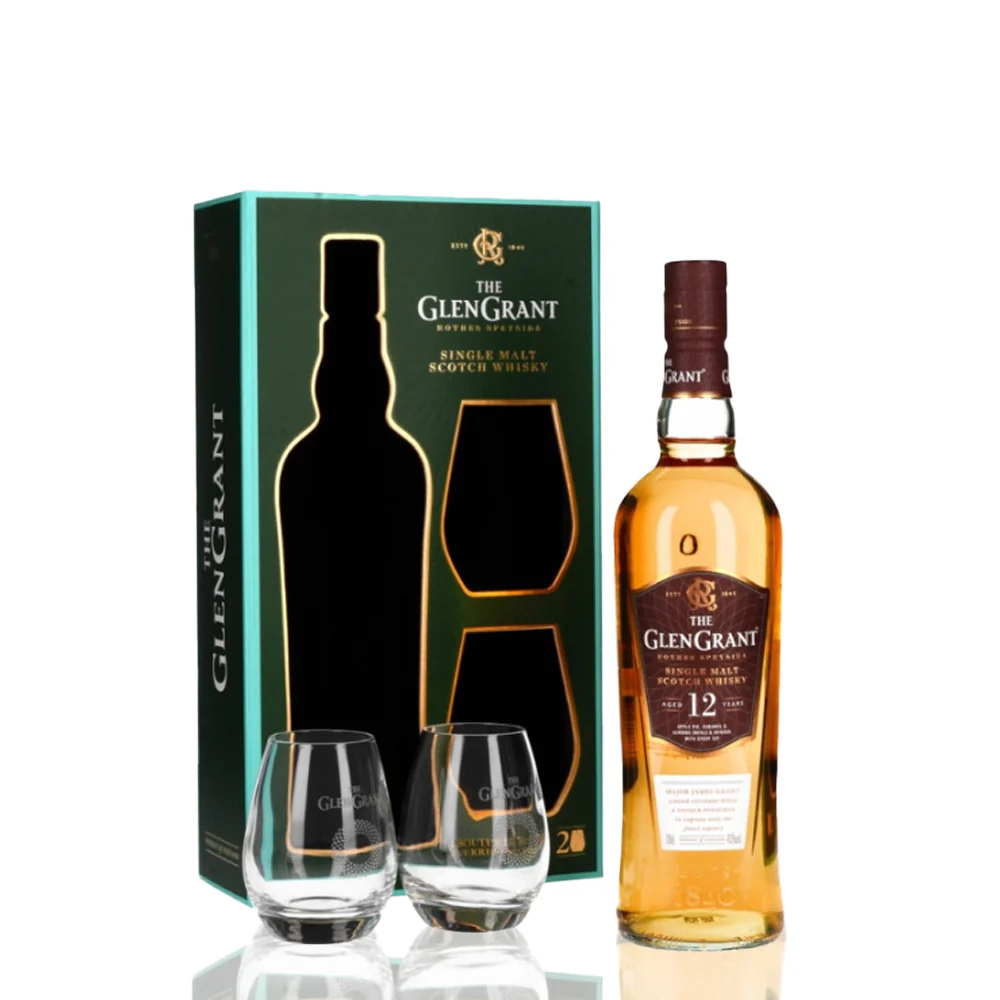 THE GLENGRANT - Coffret 12 ans + 2 Verres - 43%