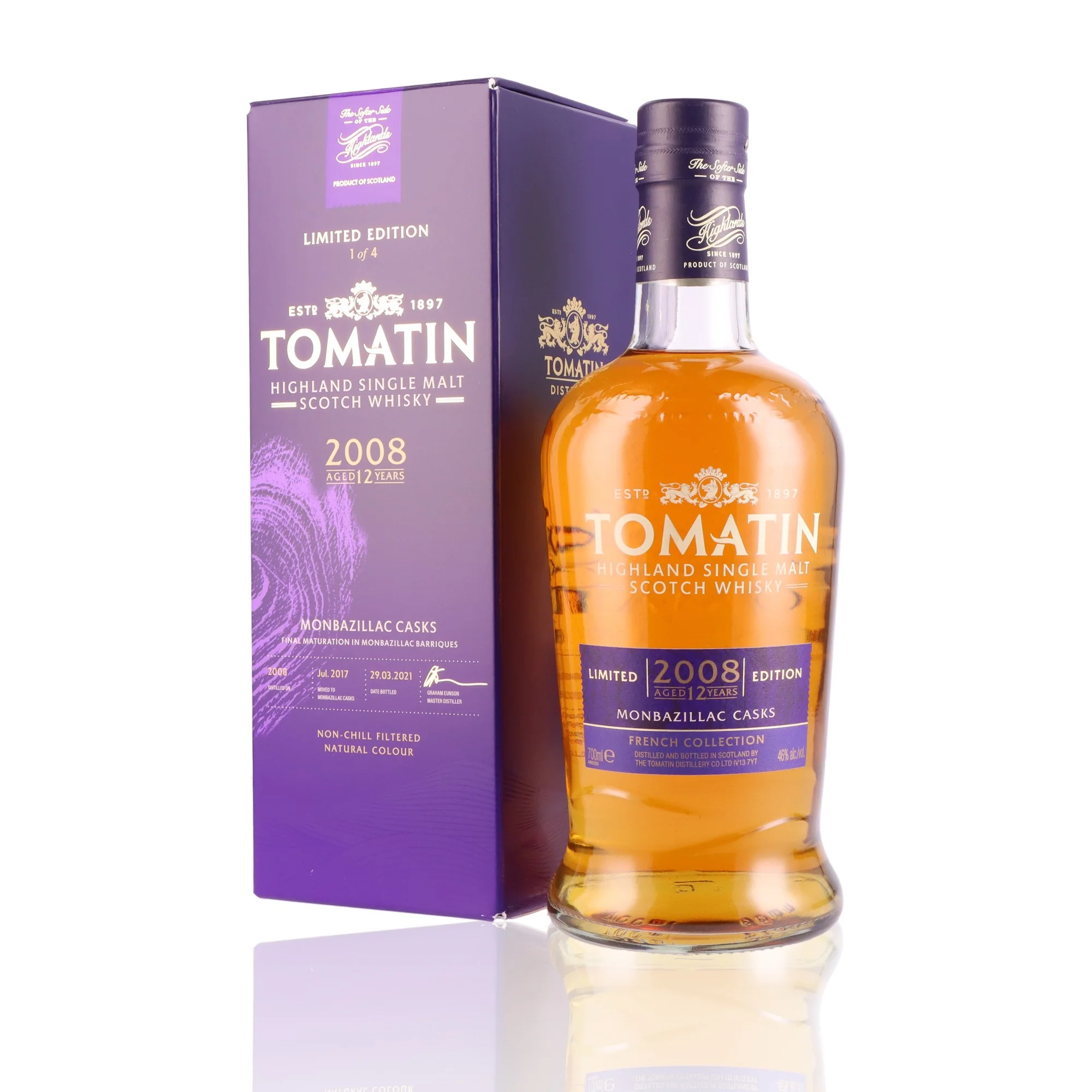 TOMATIN - 12 ans Monbazillac - 46% - Image 3