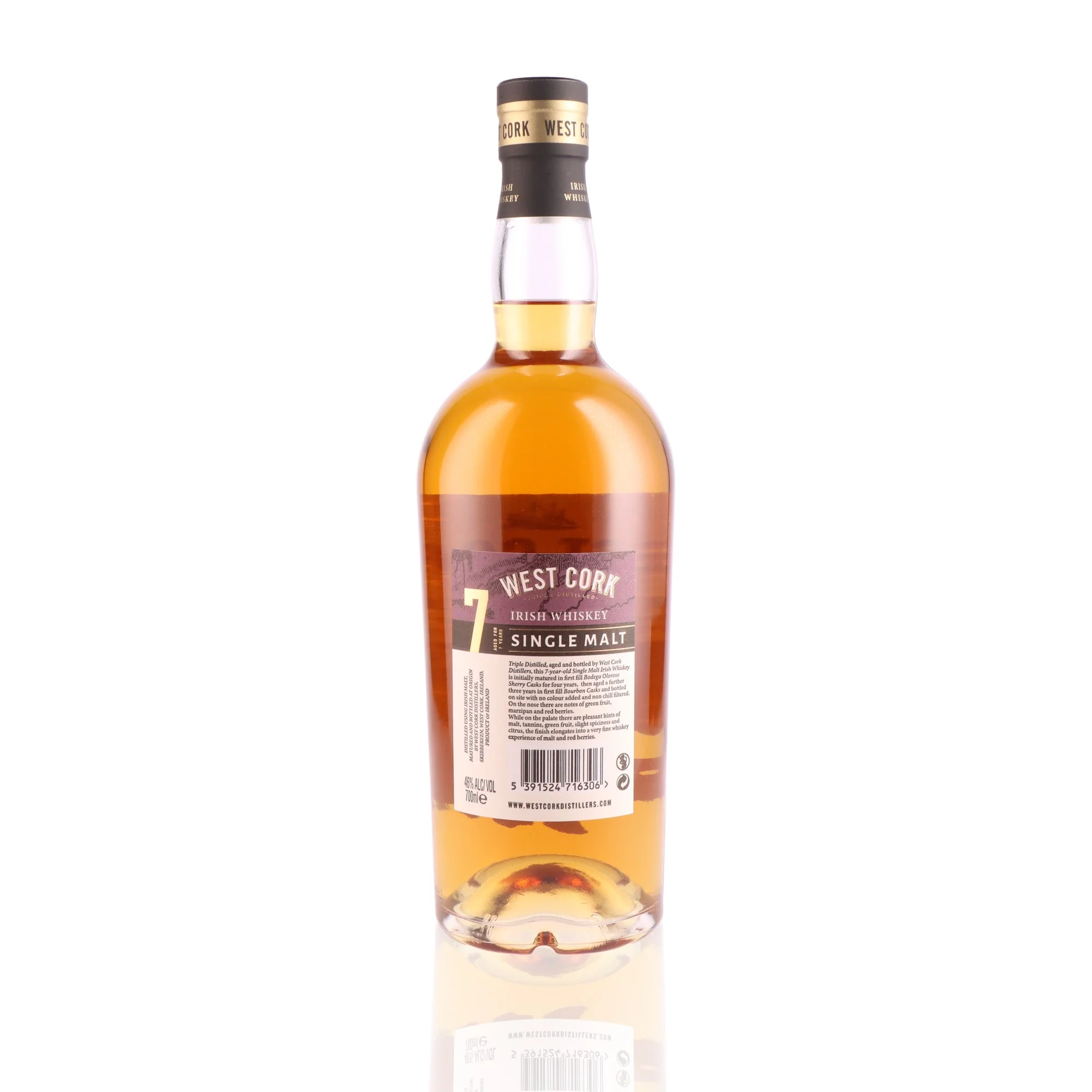 WEST CORK - 7 ans Single Malt - 46% - Image 2
